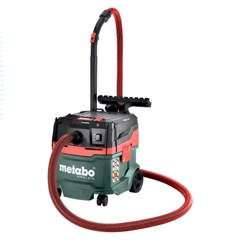 Metabo - Aspirateur sans fil as 36-18 l 20 pc avec décolmatage manuel du filtre, sans batterie ni chargeur