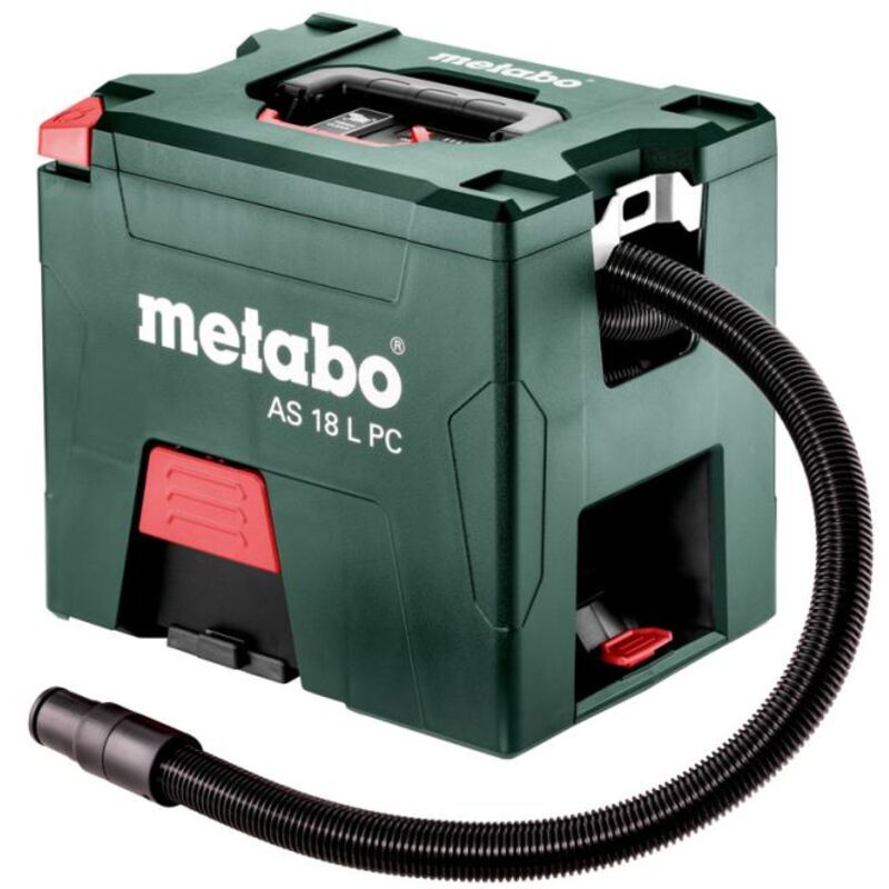 

Metabo AS Juego de aspiradora de uso múltiple para la batería de iones de litio para PC de 18 L (batería 2x 5.2 Ah) - Clase L - 7.5 L