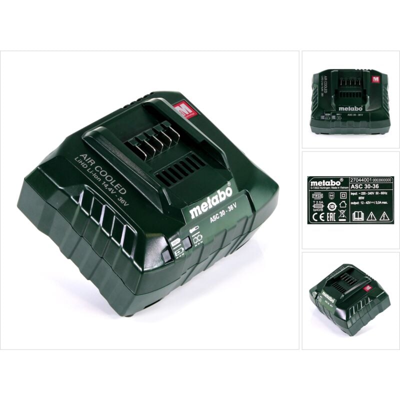 Metabo - asc 30-36 v air cooled Chargeur 14,4-36V ( 627044000 )