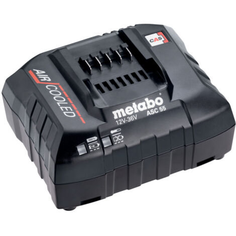 Metabo ASC 55 – Caricabatterie universale 12V 18V 36V Li‑Ion / LiHD – CAS