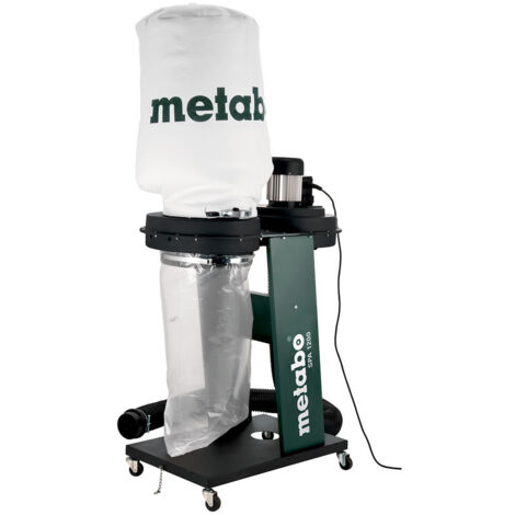 Metabo – Aspirateur à copeaux 601205000 – Puissance 550W – Débit max 900 m³/h – Volume sac 65L – Raccord tuyau 100 mm – Pour menuiserie