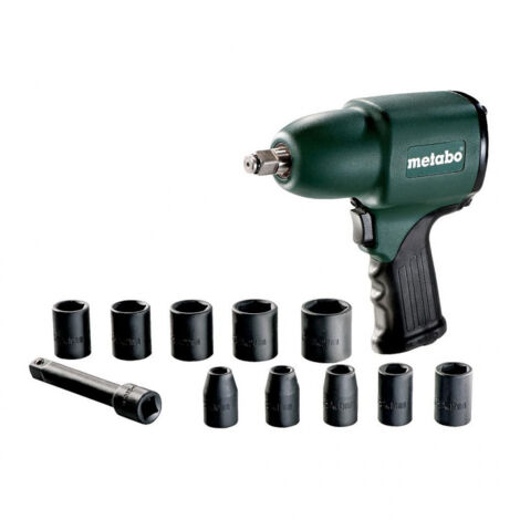 Metabo - Atornillador de impacto de aire comprimido 410Nm con maletín - DSSW 360 Set 1/2" - Metabo