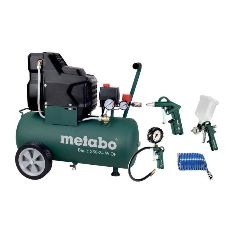 Metabo - Set d'outils a air comprimé lpz 4 Basic 250-24 w of - Poignée caoutchoutée