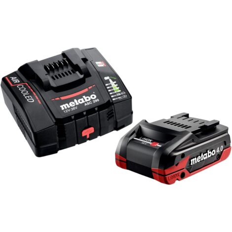 Metabo Basis Set 1x LiHDX Akkupack 18 V 4,0 Ah Akku ( 624974000 ) + ASC 290 Ladegerät ( 627370000 )
