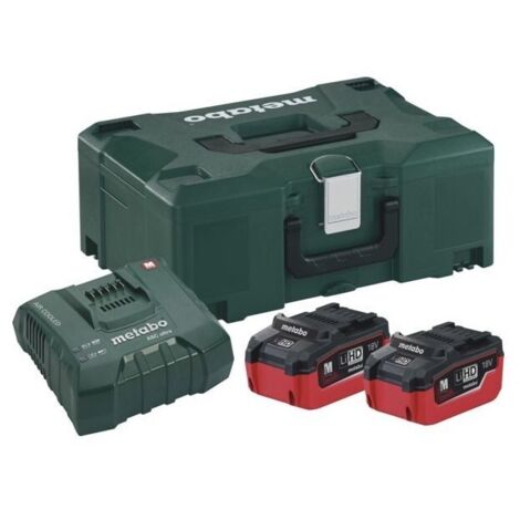Metabo Basis Set LIHD + 2x Batteries 5,5 Ah + Chargeur + Coffret Metaloc ( 685077000 )