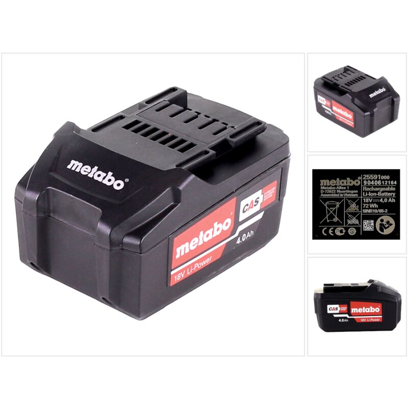 Li-Power Batterie 18V 4,0 Ah ( 625591000 ) - Metabo