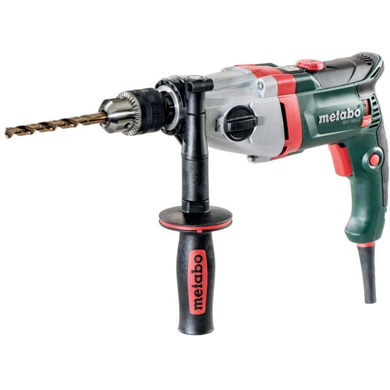 Image of Bohrmaschine bev 1300-2, incl. Zubehör, Karton - Metabo