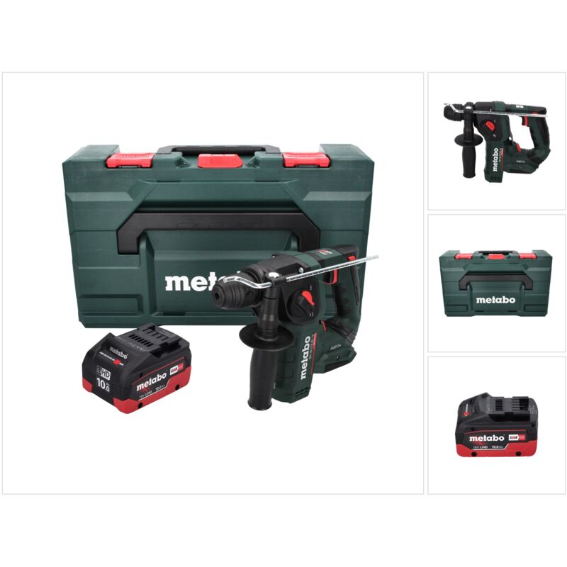 Image of Metabo BH 18 LTX BL 16 Tassellatore a batteria 18 V 1.3 J SDS-plus Brushless + 1x Batteria 10,0 Ah + Valigetta MetaBOX - senza caricabatterie