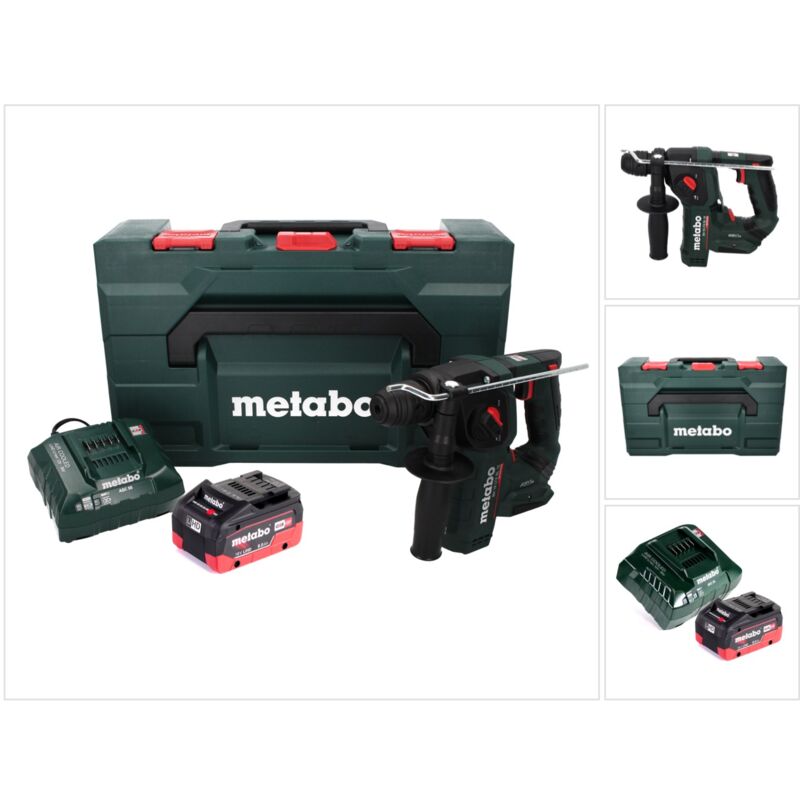 Bh 18 ltx bl 16 Tassellatore a batteria 18 v 1.3 j SDS-plus Brushless + 1x Batteria 8,0 Ah + Caricabatterie + Valigetta x - Metabo