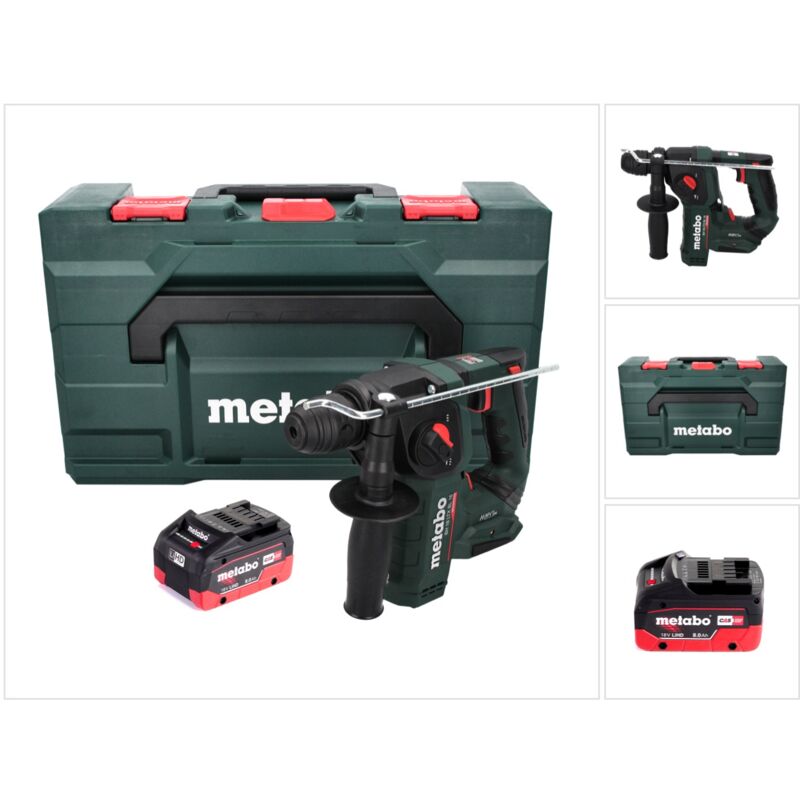 Metabo - bh 18 ltx bl 16 Tassellatore a batteria 18 v 1.3 j SDS-plus Brushless + 1x Batteria 8,0 Ah + Valigetta x - senza caricatore