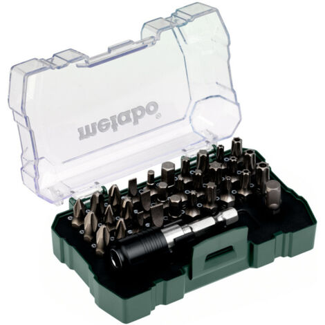 Metabo Bitsatz 32-teilig Torx-Tamper Adapter magnetischer Bithalter 626697000