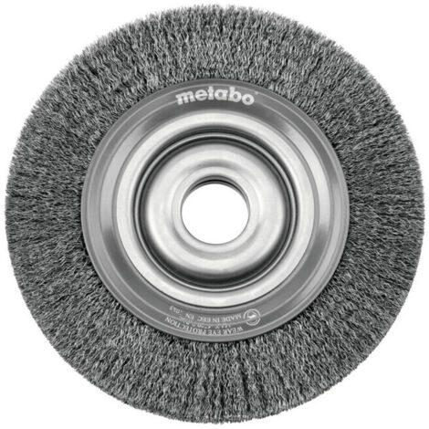 Metabo Brosse circulaire en fil d'acier 150x28x1/2"/0,3 mm pour meuleuse double, version USA