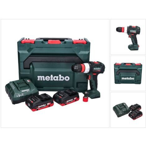 Metabo BS 18 LT BL Q Perceuse-visseuse sans fil 18 V 75 Nm brushless + 2x Batteries 4,0 Ah + Chargeur + metaBOX