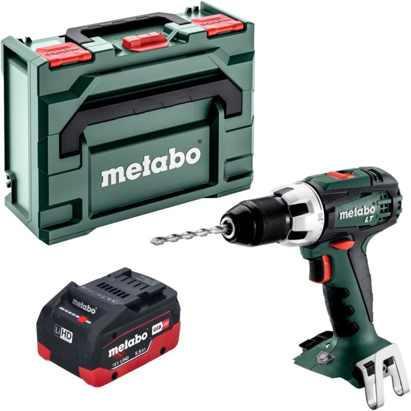 Bs 18 lt Perceuse-visseuse sans fil 18 v 60 Nm + 1x batterie LiHD 5,5 Ah + x - sans chargeur - Metabo