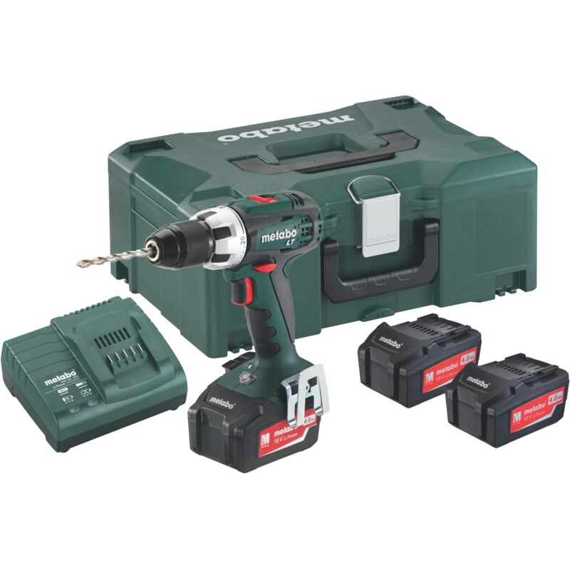 Metabo - Akku-bohrschrauber Bs 18 Lt, 3x4 Ah Metaloc