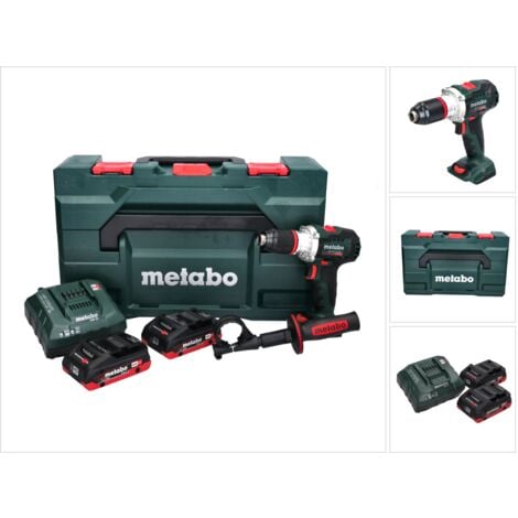 Metabo BS 18 LTX BL I Akku Bohrschrauber 18 V 130 Nm + 2x Akku 4,0 Ah + Ladegerät + metaBOX