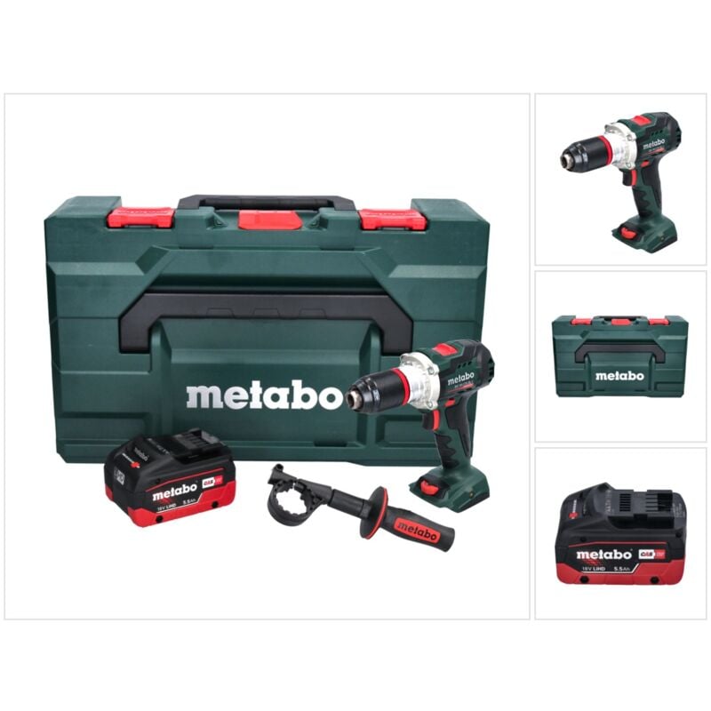 Bs 18 ltx bl i Perceuse-visseuse sans fil 18 v 130 Nm + 1x Batterie 5,5 Ah + Coffret x - sans chargeur - Metabo