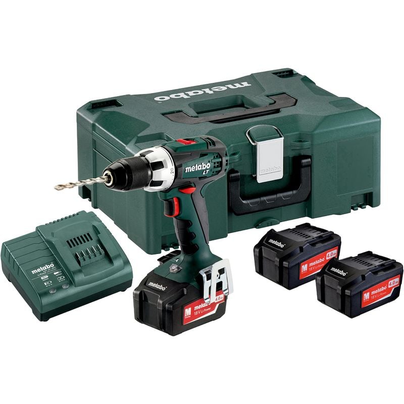 TRAPANO AVVITATORE METABO BS 18 L SET 3 BATTERIE INCLUSE 18 V//2,0 AH LI-ION
