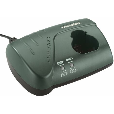 metabo Caricatore LC 40-10.8-12 V, 220-240 V, frequenza di rete 50-60 Hz, corrente di ricarica 2.3 A, caricatore rapido per batterie LiPOwer, ricarica efficiente e affidabile, EU