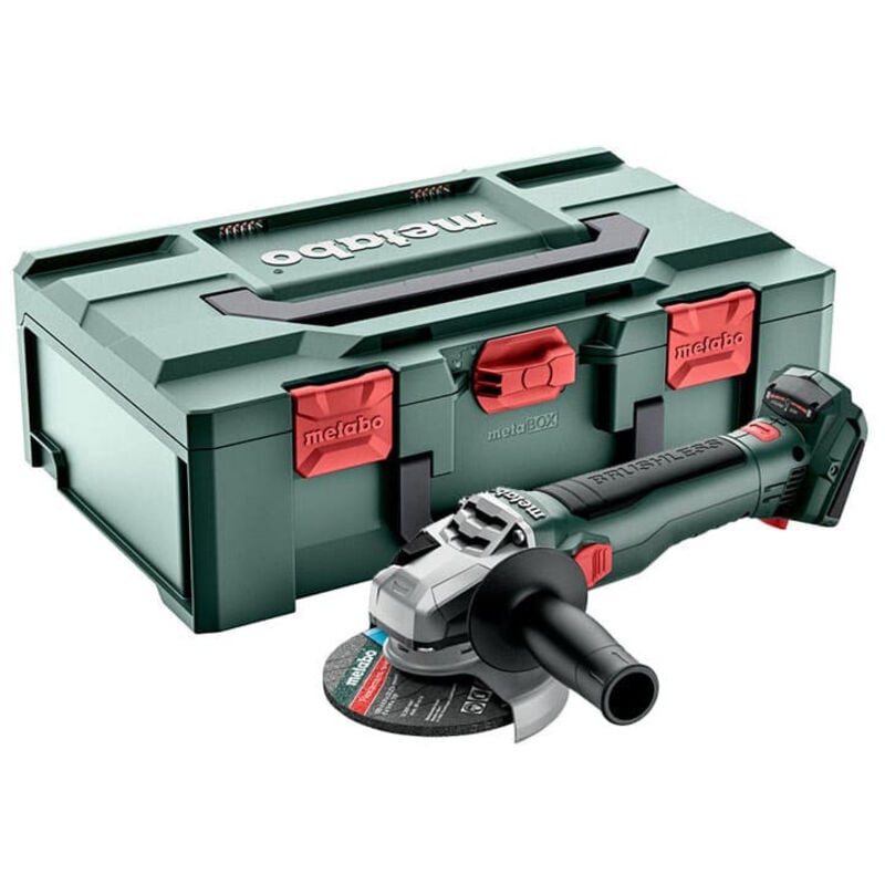 Meuleuse d'angle sans fil w 18 lt bl 11-125 sans batterie ni chargeur en x - Metabo