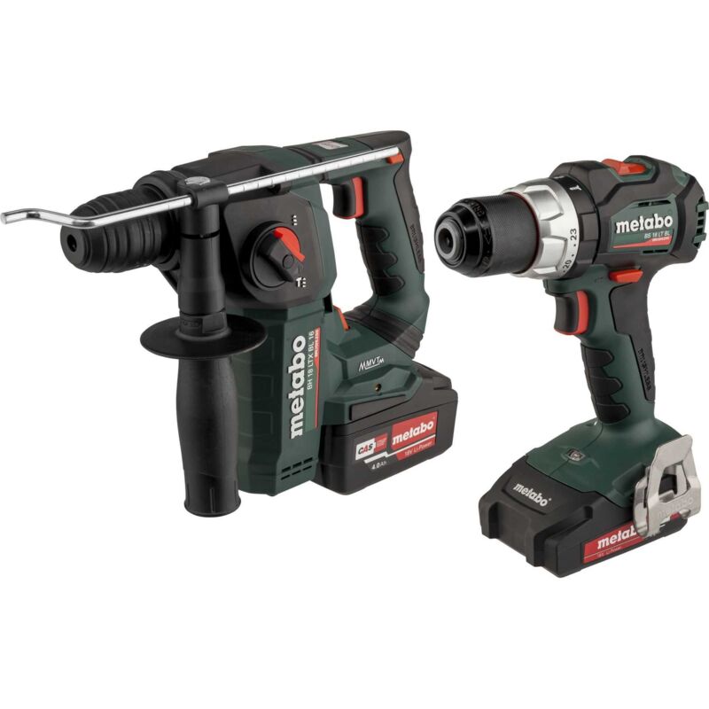 685182000 685182000-COMBO set 2.5.2 bh ltx 16 + bs 18 lt bl + cargador asc 55 2,0 batería 18 v 4,0 ah, noir - Metabo