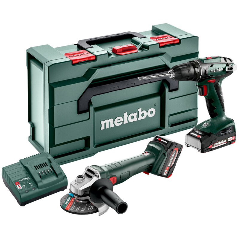 Metabo - set 2.4.3 18 v 1600 rpm Noir, Vert, Rouge