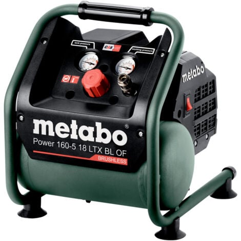 Metabo Power 160-5 18 LTX BL OF Compressore a batteria 18 V 8,0 bar ( 601521850 ) - senza batterie, senza caricabatterie