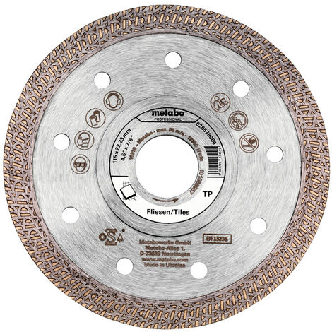 Metabo Diamanttrennscheibe 115x22,23mm, TP, Fliesen professional