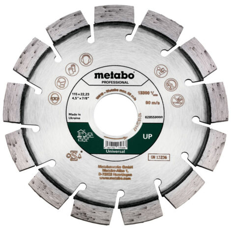 Metabo Diamanttrennscheibe 115x22,23mm, UP, Universal professional