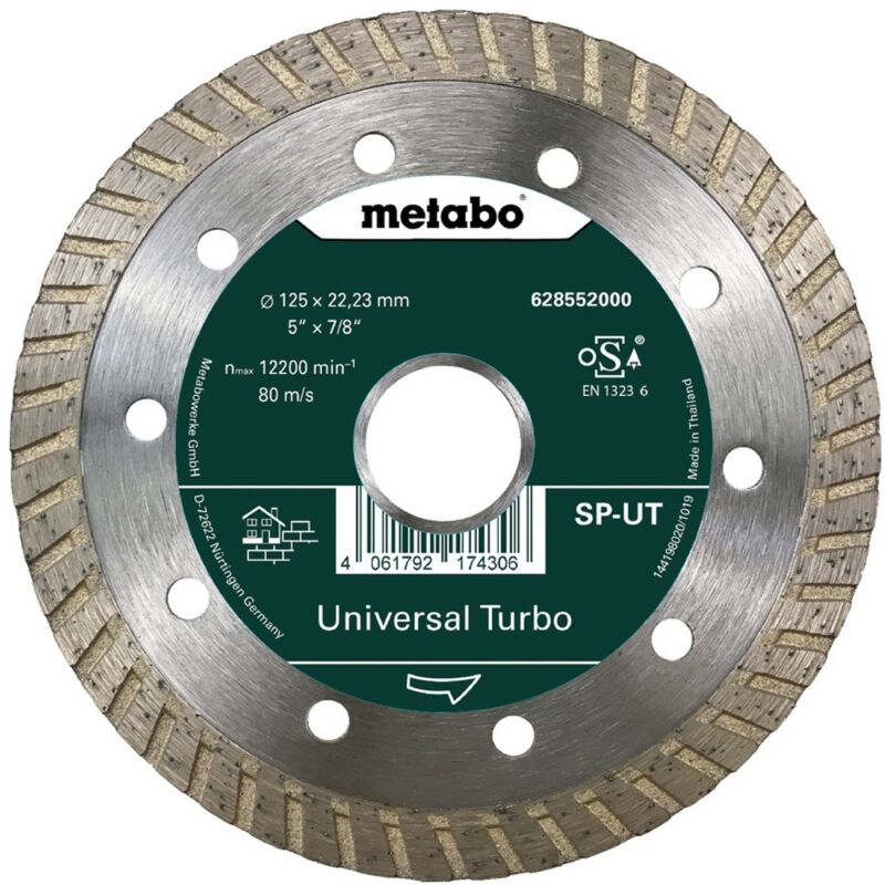 Metabo - Diamanttrennscheibe 125x22,23mm, 'sp-ut', Universal Turbo 'sp' (628552000)