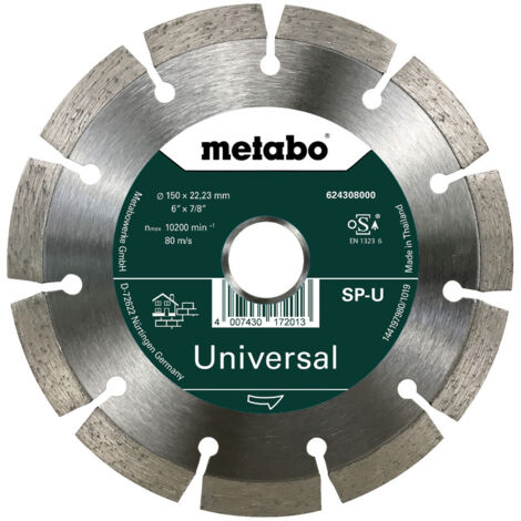 Metabo Diamanttrennscheibe 150x22,23mm, SP-U, Universal SP (624308000)