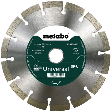 METABO Diamanttrennscheibe 180x22,23mm, SP-U, Universal SP (624309000)