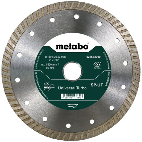 Metabo Diamanttrennscheibe 180x22,23mm, SP-UT, Universal Turbo SP (628553000)