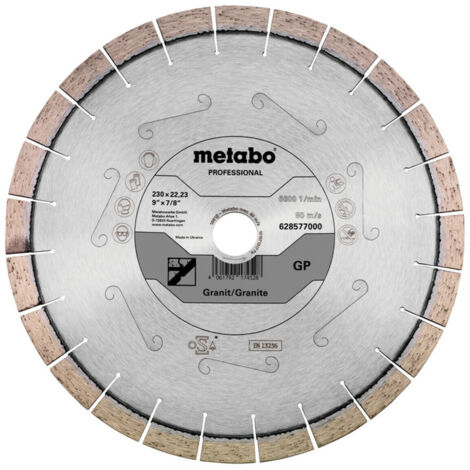 Metabo Diamanttrennscheibe 230x22,23mm, "GP", Granit "professional" (628577000)