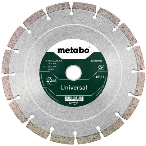 Metabo Diamanttrennscheibe 230x22,23mm, SP-U, Universal SP, Blister (624298000)