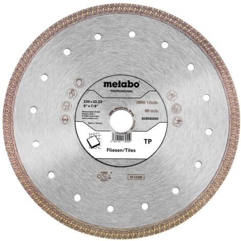 Metabo Diamanttrennscheibe 230x22,23mm, "TP", Fliesen "professional" (628580000)