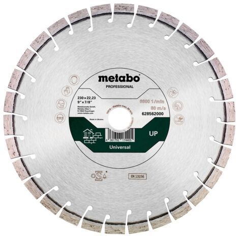 Metabo Diamanttrennscheibe 230x22,23mm, "UP", Universal "professional" (628562000)