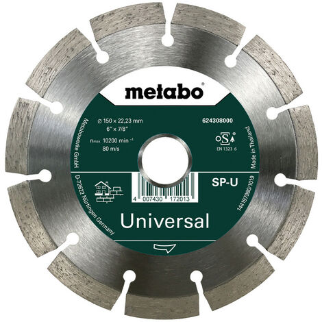 Metabo Diamanttrennscheibe - SP - U, 150x22,23 mm (624308000)