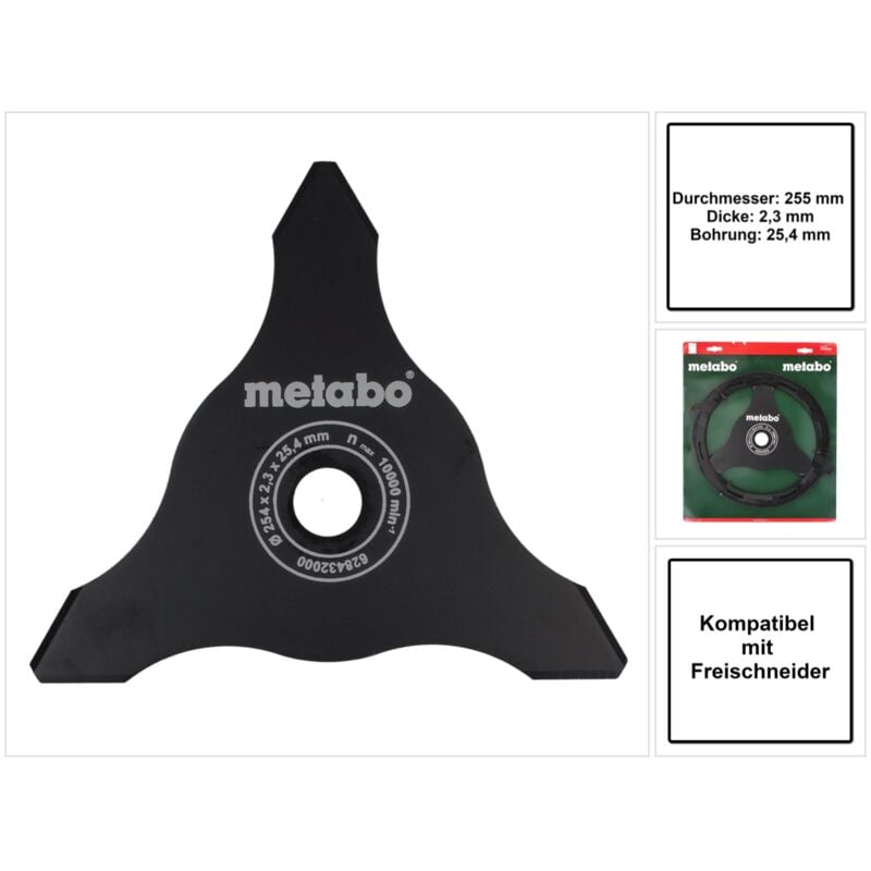 Dickichtmesser 3-flügelig für Freischneider - Metabo