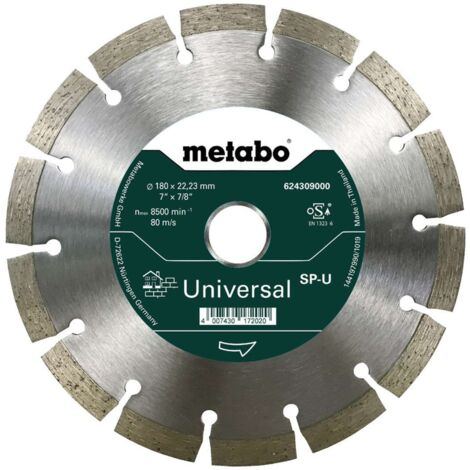 Metabo Disco diamantato per troncare 180x22,23mm, 'SP-U', universale 'SP' - 624309000