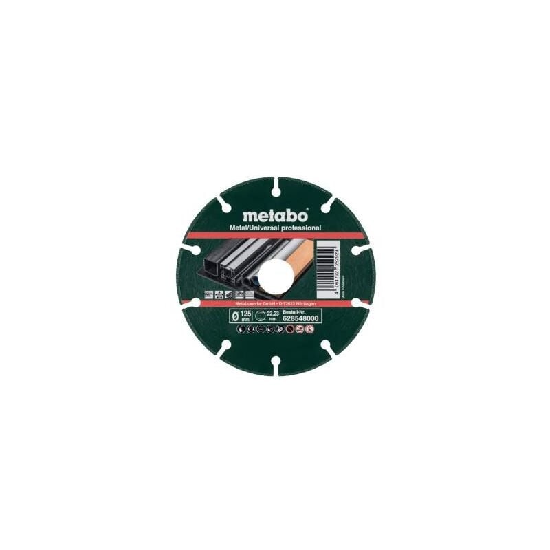 Metabo - Disque diamant métal/universel 'Professional' mup 125x1,3x22,23 mm (628548000)