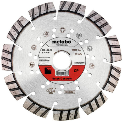 Metabo - Disque à tronçonner diamanté pour béton 150x22,23 mm 628572000