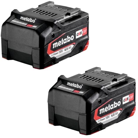 Metabo Ersatzakku 18 Volt 2x 4,0 Ah Li-Ion Akkupack Schiebeakku CAS Mafell