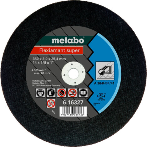 Metabo Flexiamant super 300x2,5x25,4 Stahl, Trennscheibe, gerade Ausführung