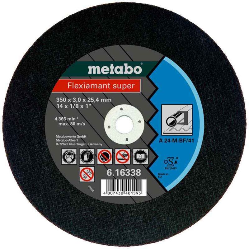 Disque de tronçonnage METABO Flexiamant Super A24 Métal 350 x 3 0 x 25 4 mm