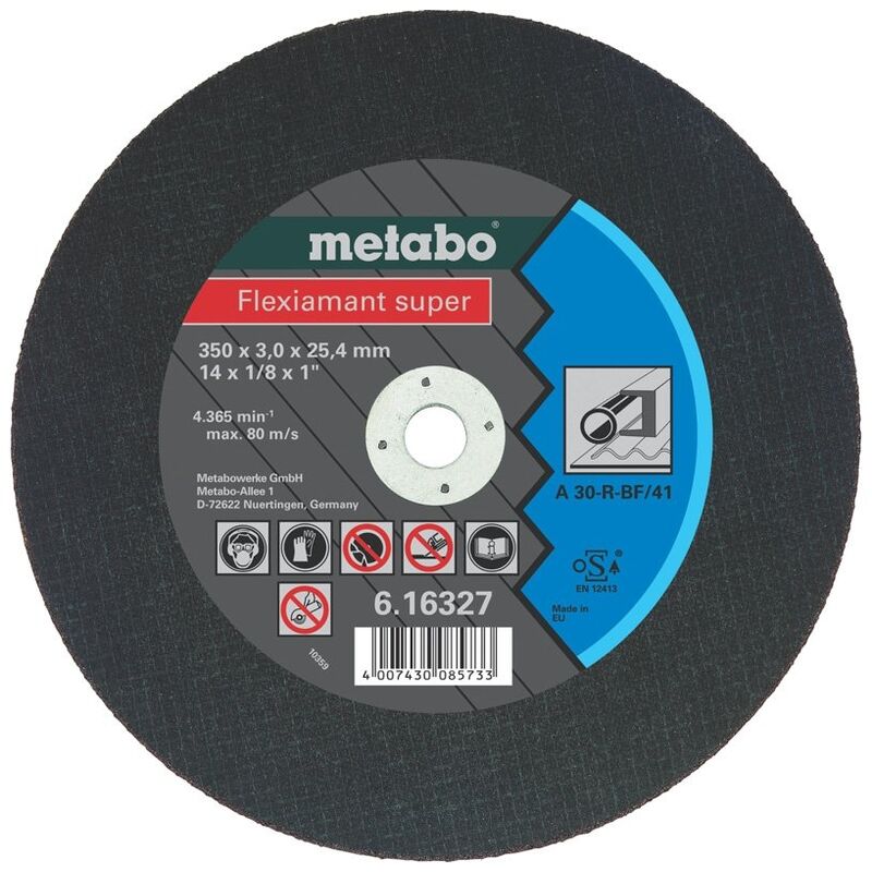Metabo - flexiamant super acier, 350 x 3,0 x 25,4, 616327000