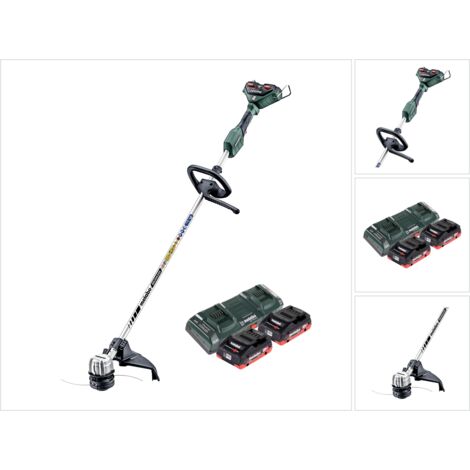 Metabo FSD 36-18 LTX BL 40 Débroussailleuse sans fil 36 V ( 2x 18 V ) Poignée ronde Brushless + 2x batterie 4,0 Ah + double chargeur