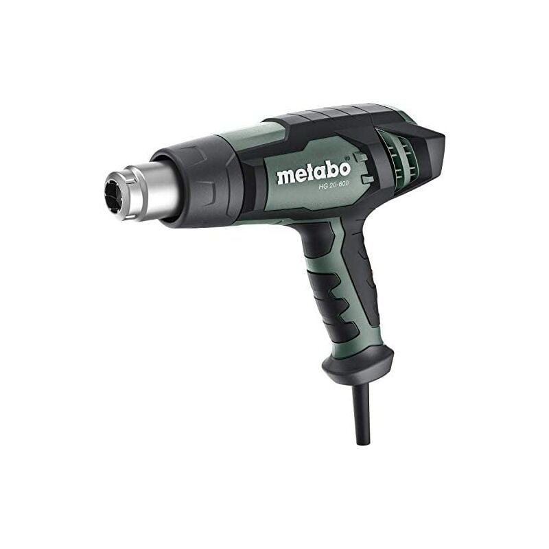 

metabo 4061792186057 602066500-Pistola de Aire Caliente HG 20-600 2000W con maletín metaBox 145, Negro