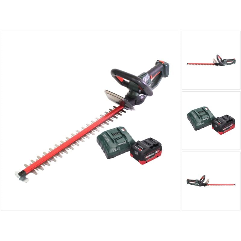 Metabo - hs 18 ltx 65 Taille-haie sans fil 18 v 63 cm + 1x Batterie 8,0 Ah + Chargeur