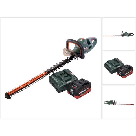 Metabo HS 18 LTX BL 75 Akku Heckenschere 18 V 75 cm Brushless + 1x Akku 10,0 Ah + Ladegerät